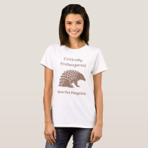 Save Endangered Asia Africa Pangolin Silhouette