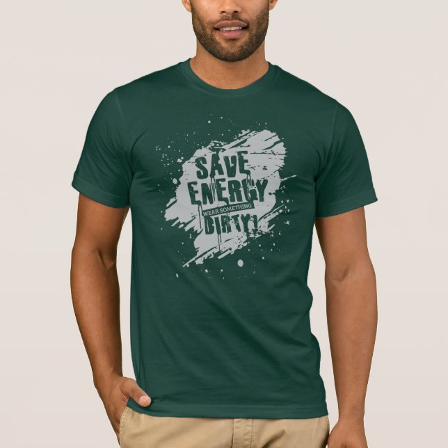 Save Energy Climate Change Awareness T-Shirt (Front)