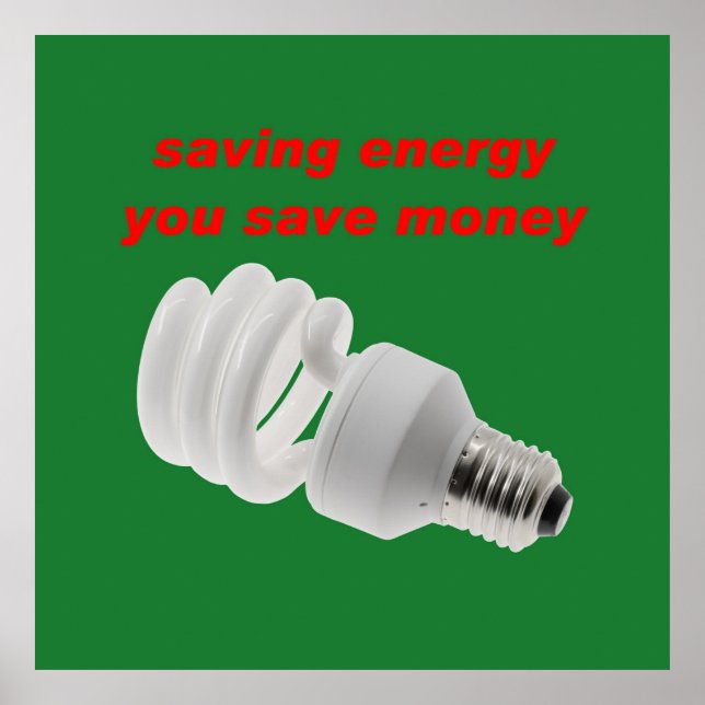 Save energy poster (Front)