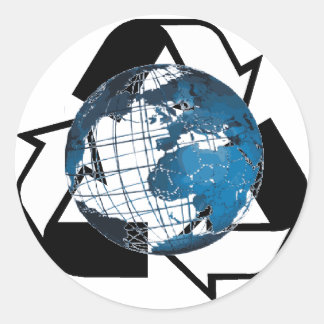 Save Energy, Recycle Classic Round Sticker