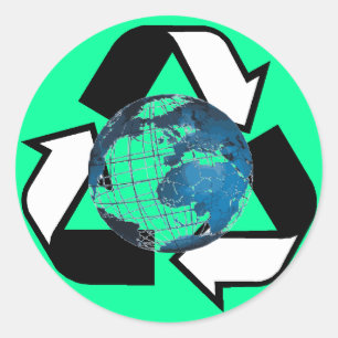 Save Energy, Recycle Classic Round Sticker