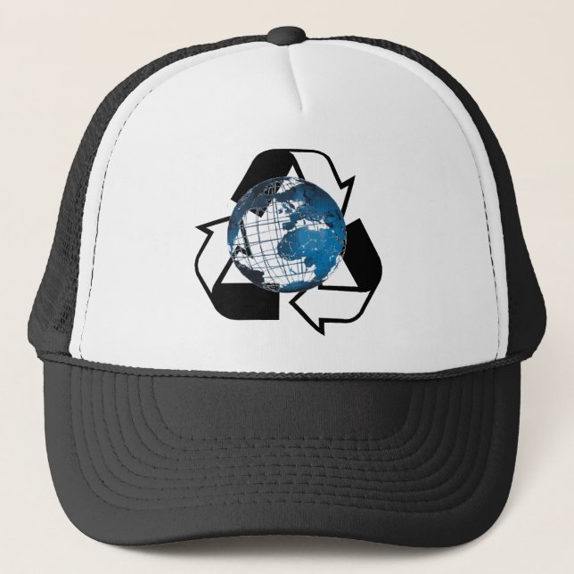 Save Energy, Recycle Trucker Hat (Front)