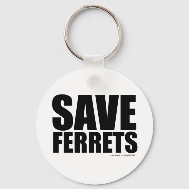 Save Ferrets! Key Ring (Front)