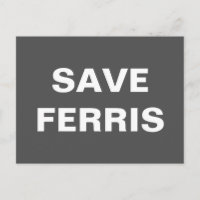 Save Ferris Postcard