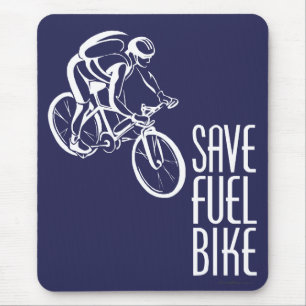 Save Fuel Biking Mouse Mat