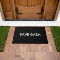 Save Gaza black white custom text minimalist