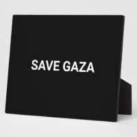 Save Gaza black white custom text minimalist