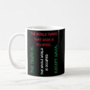 Save Gaza T-shirt, Free Palestine Tee - Flag Colou Coffee Mug