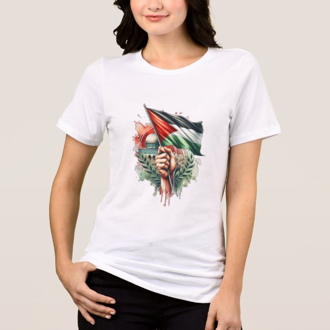 SAVE GAZA Tri-Blend SHIRT (Front)