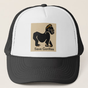 Save GORILLAS - Animal lover - Ape -Primate Trucker Hat