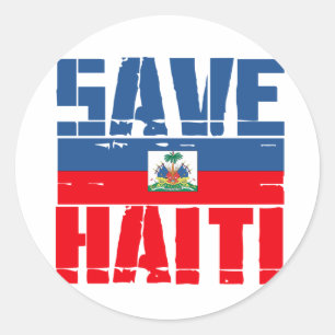 SAVE HAITI CLASSIC ROUND STICKER