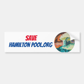 Save Hamilton Pool Bumper Sticker