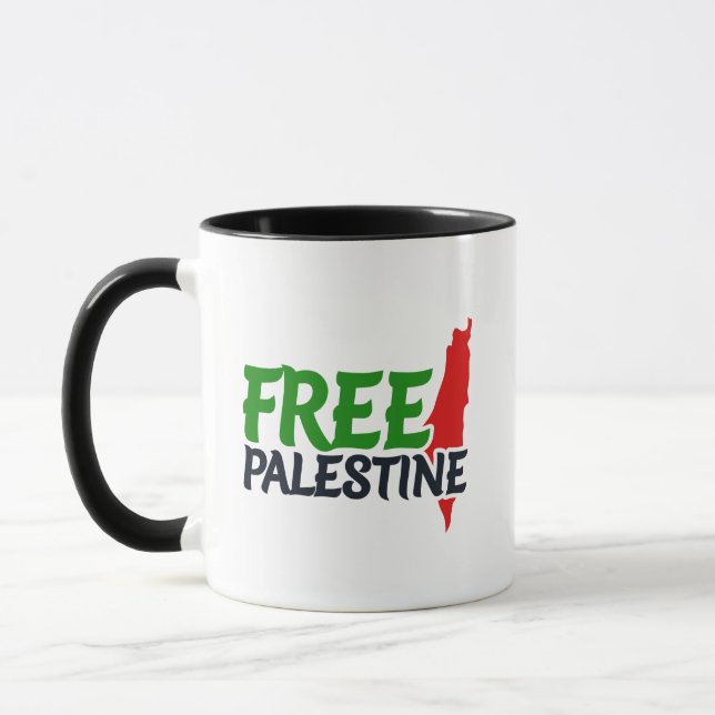 Save Humanity, Free Palestine, Mug (Left)