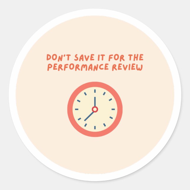 save it for perfomance review - sticker (Front)