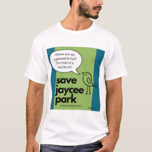Save Jaycee Park Hood of a Food Truck by Rynski T-Shirt