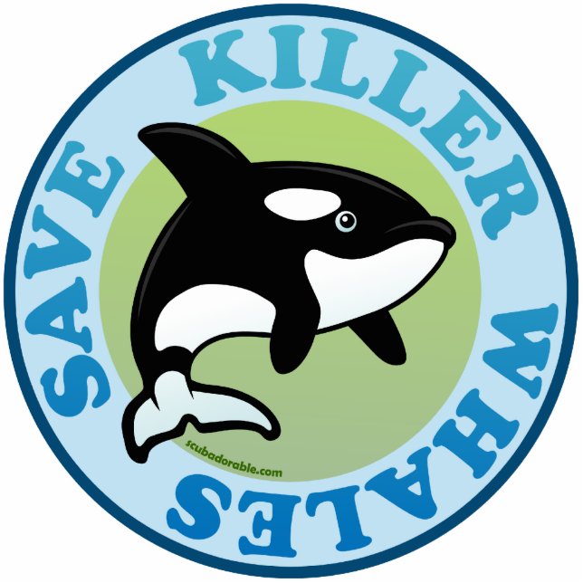 Save Killer Whales Standing Photo Sculpture (Front)
