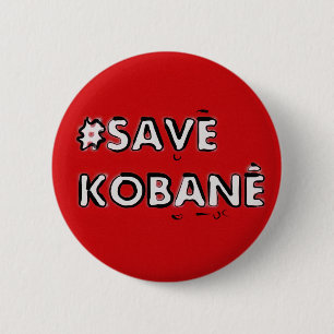 Save Kobani 6 Cm Round Badge