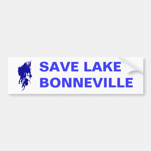 Save Lake Bonneville Bumper Sticker (Front)