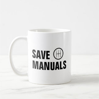 SAVE MANUALS STANDARD SHIFTER COFFEE MUG