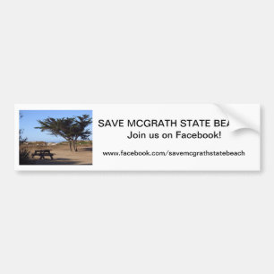 Save McGrath SB Bumper Sticker 1