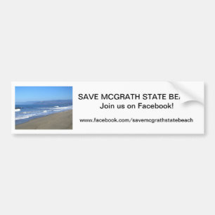 Save McGrath SB Bumper Sticker 3