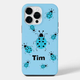 Save me! Cute colourful ladybugs,personalised iPhone 14 Pro Max Case