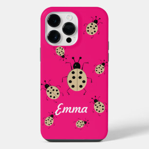 Save me! Cute colourful ladybugs,personalised iPhone 14 Pro Max Case