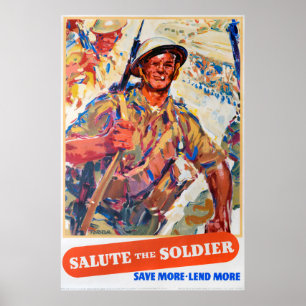 Save More, Reprint of British wartime poster. Poster