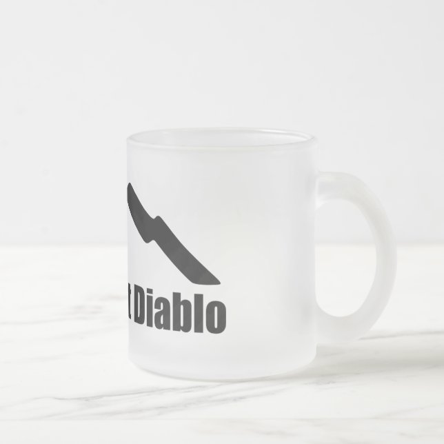 Save Mount Diablo Drinkware Frosted Glass Coffee Mug (Right)