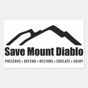 Save Mount Diablo Sticker