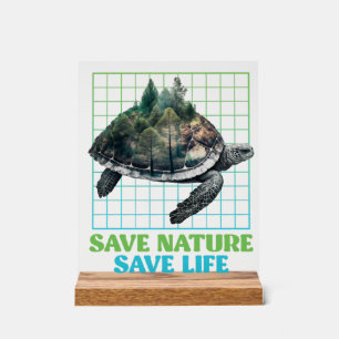 Save Nature protected species Environment Copy Cop Acrylic Sign