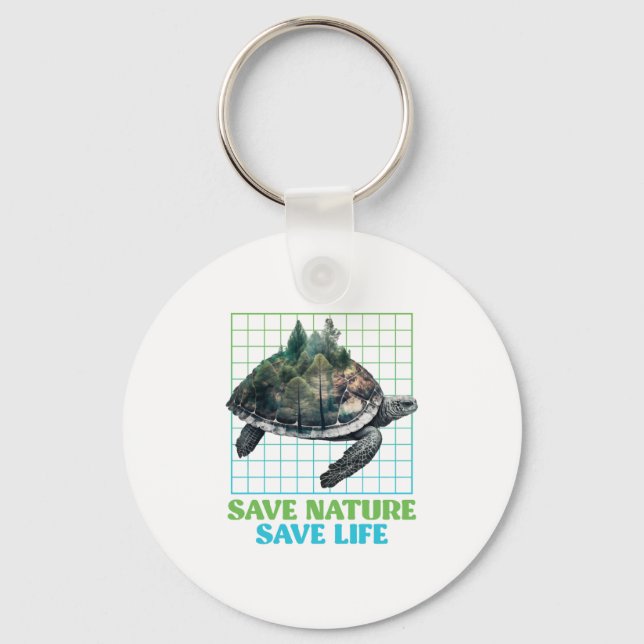 Save Nature protected species Environment Copy Cop Key Ring (Front)