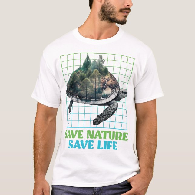 Save Nature protected species Environment Copy Cop T-Shirt (Front)