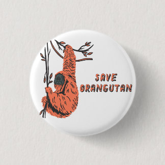 Save Orangutan Explorer | Kids Outdoor Award 3 Cm Round Badge