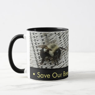 Save Our Bees - Bee On Wicker Chair Mug
