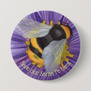 Save Our Bees Personalized Button