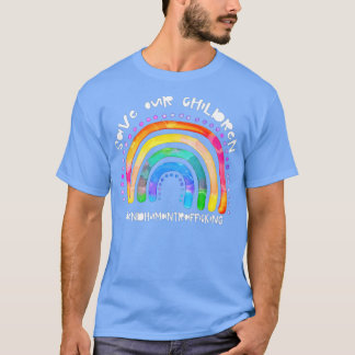 Save our Children and End Human Trafficking awaren T-Shirt