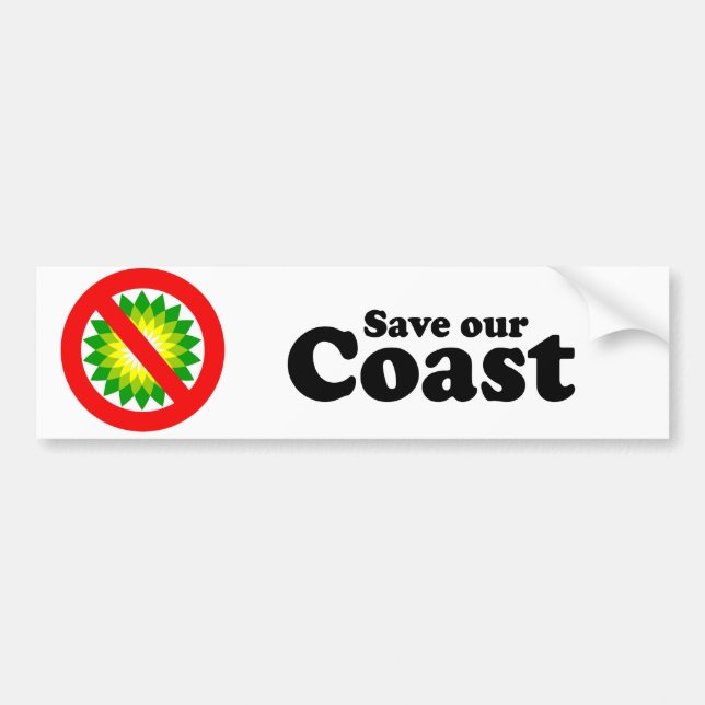 SAVE OUR COAST BUMPER STICKER (Front)