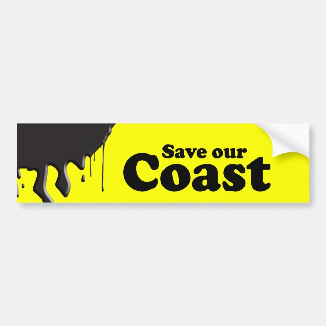 SAVE OUR COAST BUMPER STICKER (Front)