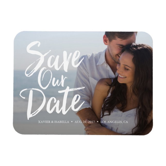 Save Our Date Announcement Magnet (Horizontal)
