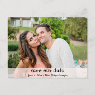 Save our Date, Announcement, Photo Postcard