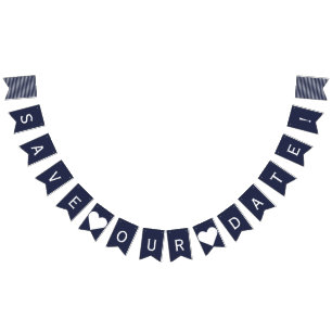 Save Our Date Nautical Bunting Photo Prop Bunting