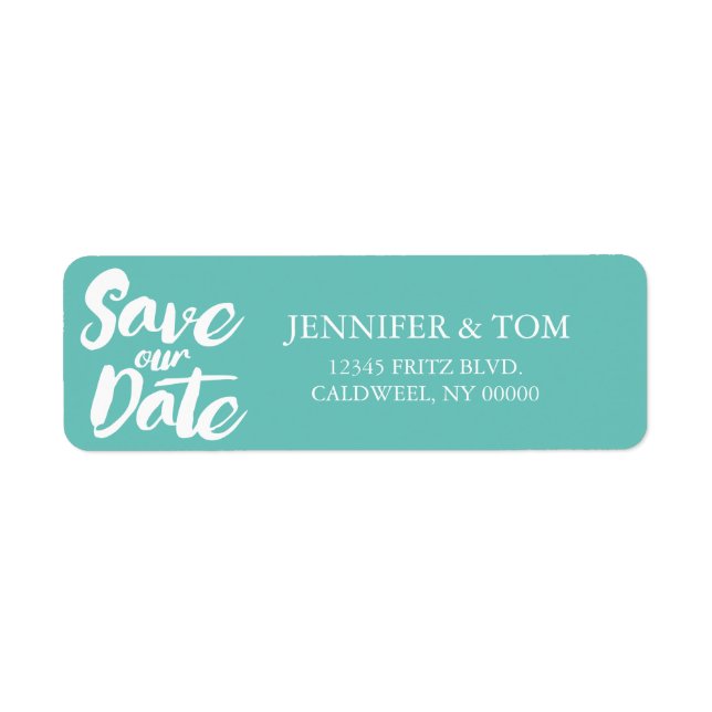 Save Our Date Return Address Labels | WEDDINGS (Front)