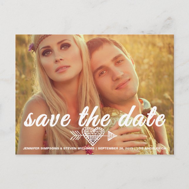 SAVE OUR DATE | SAVE THE DATE ANNOUNCEMENT POSTCARD (Front)