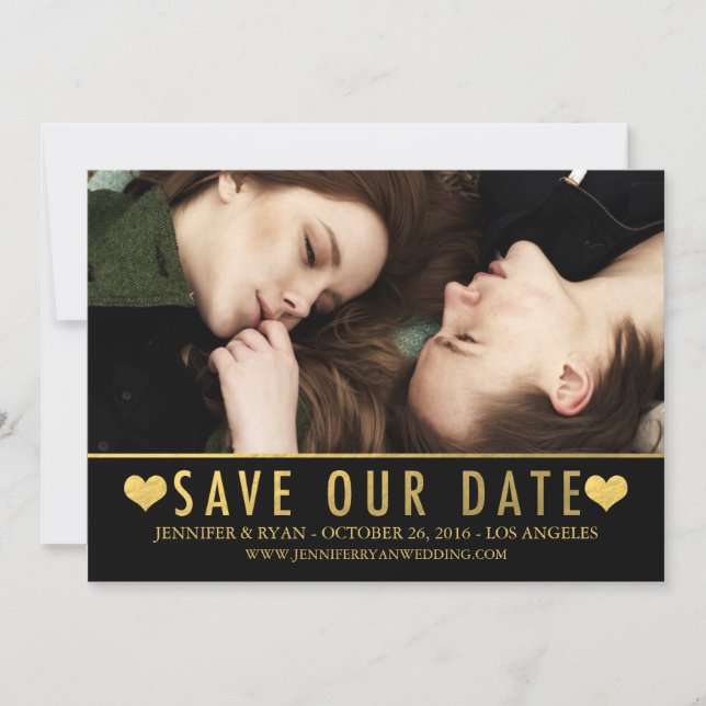 SAVE OUR DATE | SAVE THE DATE GOLD (Front)