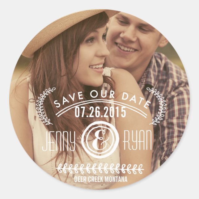 SAVE OUR DATE | SAVE THE DATE STICKERS (Front)