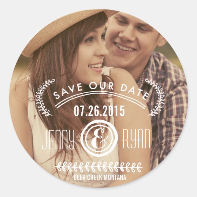 SAVE OUR DATE | SAVE THE DATE STICKERS (Front)