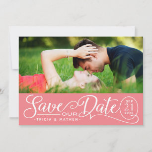 Save OUR Date Wedding Elegant Script Invitation