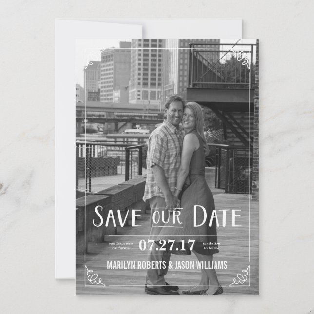Save our Date wedding invitation (Front)