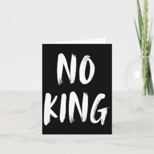 Save Our Democracy No Kings In America Statement  Card